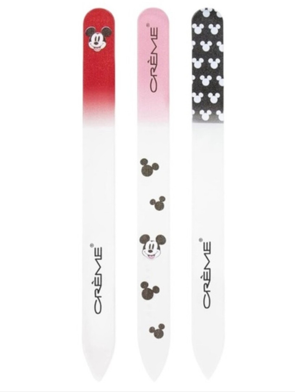 Creme Shop Crystal Nail File Set Of 3 Disney Mickey Mouse Design New In Box